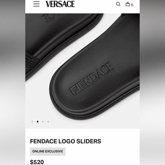 Versace FENDACE LOGO SLIDERS - Picture 3 of 5